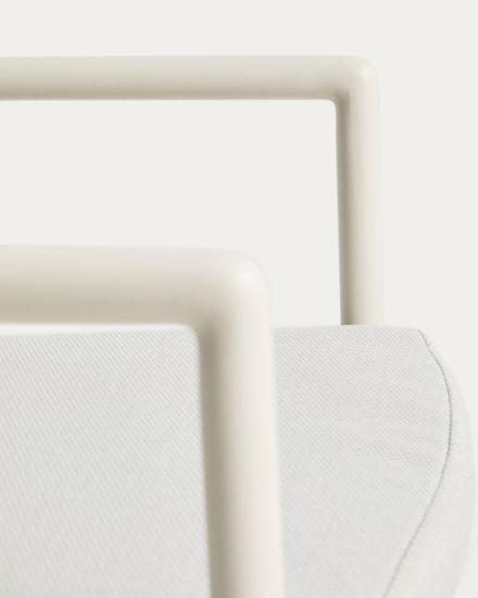 Уличный стул Argasi из алюминия цвета экрю и веревки