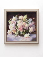 Картины на стену интерьерная на холсте 4 шт, 23*23 см