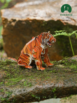 Картонный 3D пазл конструктор Makebug Voice of Nature
