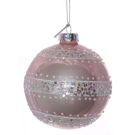 GAEM Украшение новогоднее Шар "Кружева", D 8 см, L8 W8 H8 см