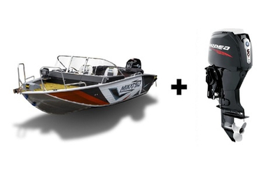 Комплект Алюминиевая лодка (катер) Mikatsu (Микатсу) 470 (Z43) Standard + мотор Hidea HDEF60FUEL-T EFI
