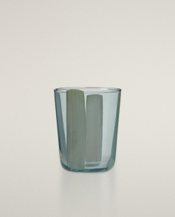Zara Home стакан из стекла, цвет синий, 9 см