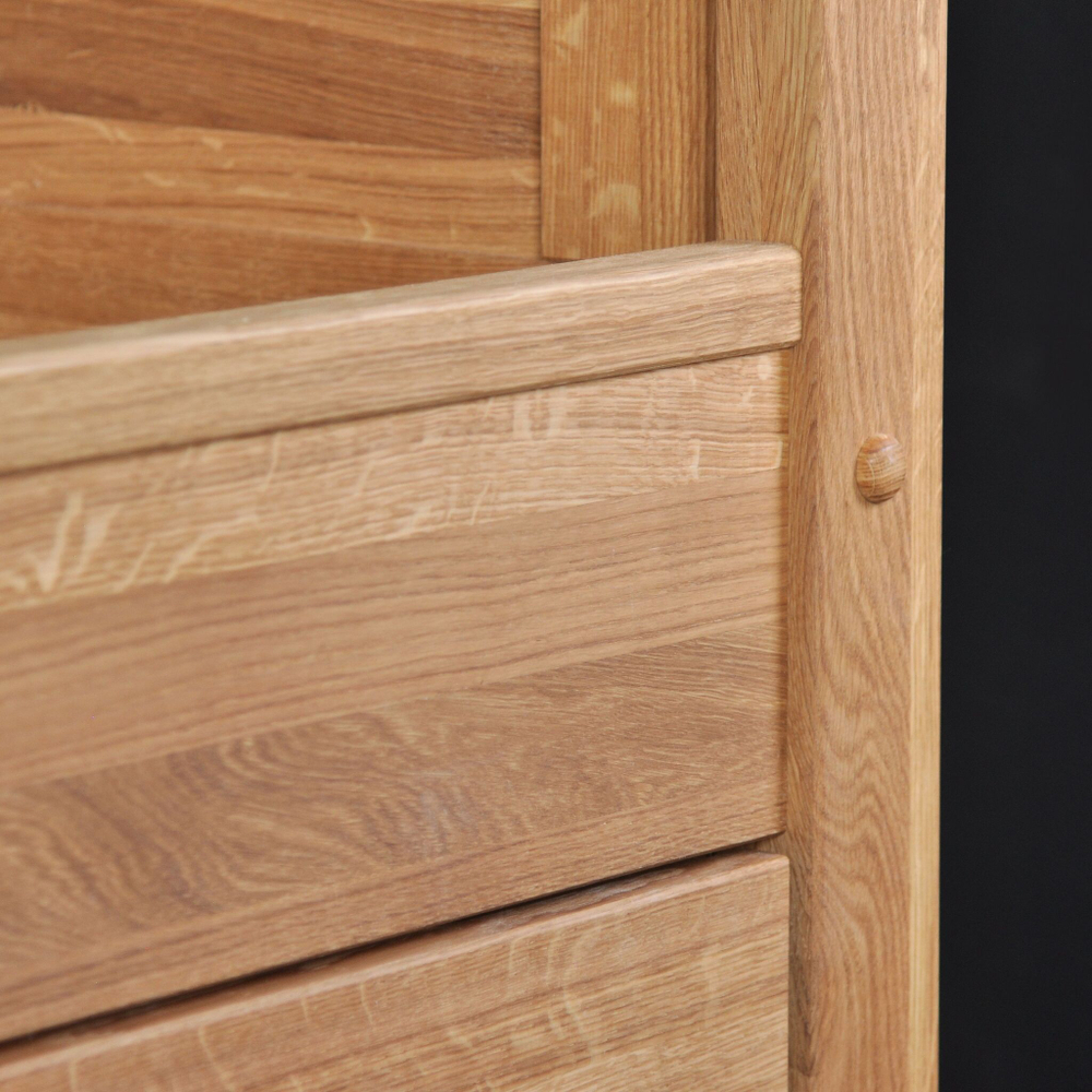 Кровать двуспальная 180х200 из дуба с ящиками