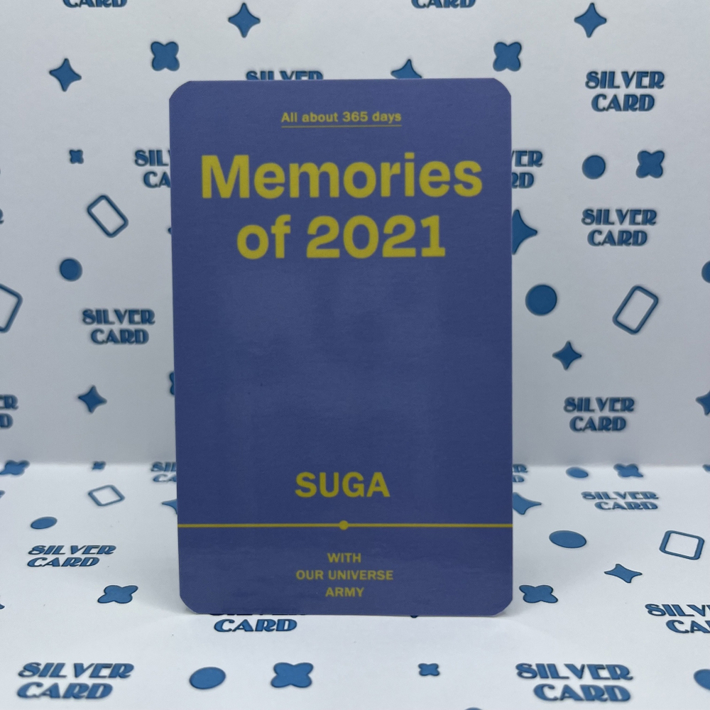 Фотокарта BTS - MEMORIES OF 2021 (Шуга)