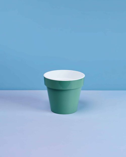 Кашпо Порто со вставкой 6,0л, цвет нефритовое