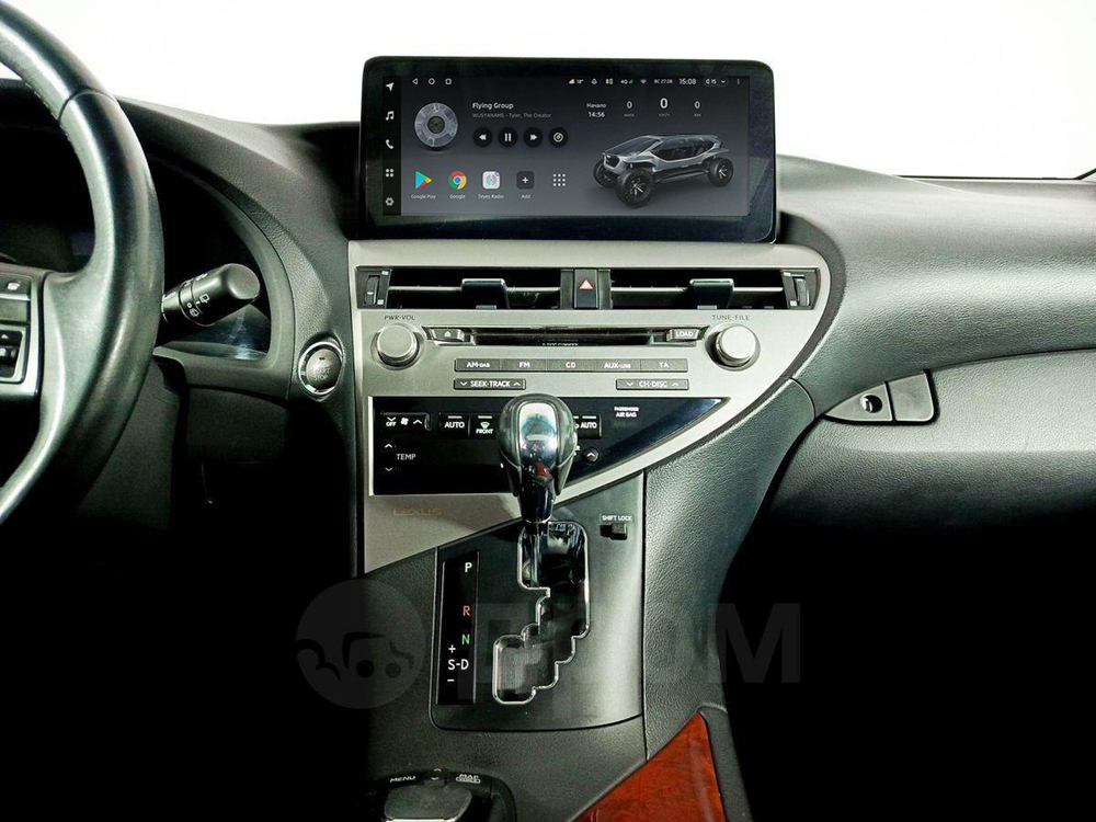 Магнитола для Lexus RX270, RX350, RX450h 2012-2015 AL10 (цветной "D2") - Teyes LUX ONE ROUND монитор 12.3" 2K QLED на Android 10, CarPlay, 4G SIM-слот