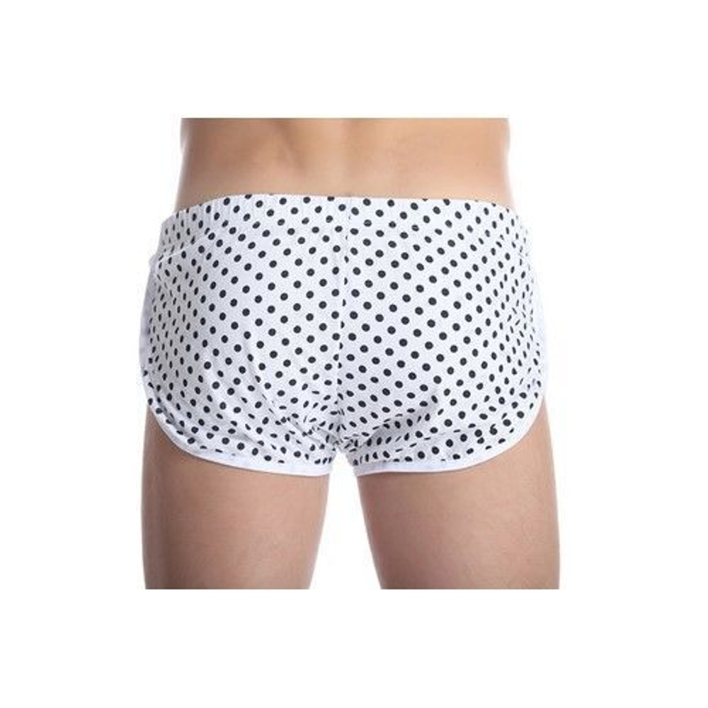 Мужские шорты белые в горошек Gillbro White Polka Dot Shorts