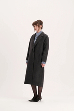 Серое пальто из кашемира