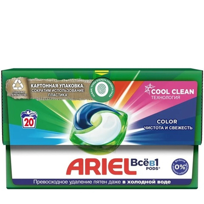 ARIEL Автомат СМС Гель в капсулах Горный родник 20х19,5г.