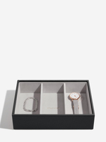 Органайзер для украшений и часов Stackers Classic Jewellery Box, 3 секции -Dove Grey & Rose (Navy Blue / темно-синий / Navy Blue / Органайзер с крышкой)