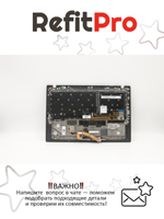 Верхняя панель с клавиатурой (топкейс) для ноутбука Lenovo ThinkPad X1 Carbon 6th Gen 20KH,20KG раскладка - русская, с подсветкой, с фингерпринтом, черный (01YR555)(01YR591), оригинал