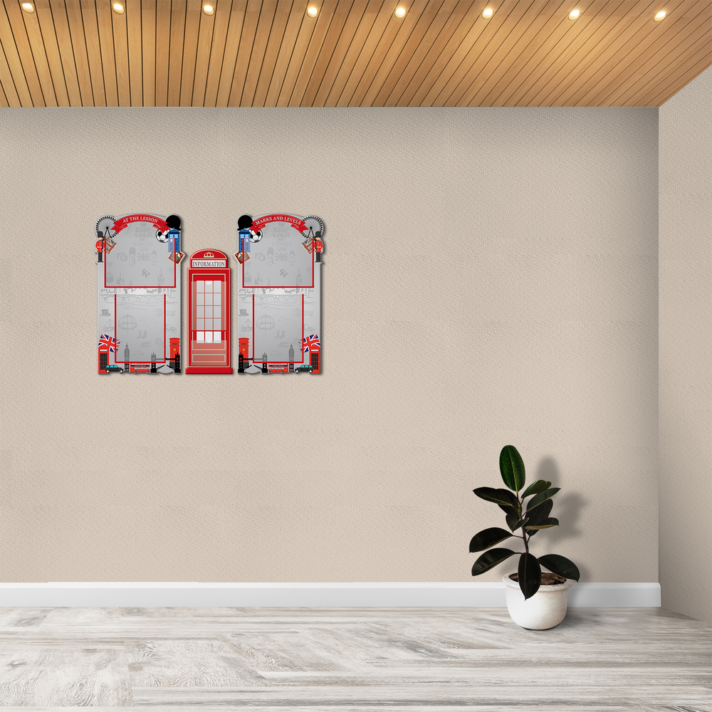 Комплект фигурных стендов At The Lesson. Marks and Levels. Information с карманами 150000713