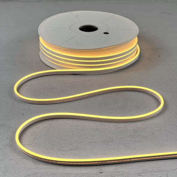 Односторонний гибкий Неон 8х16 мм., 1 метр, Тепло-Белый 24В, IP65, LTC (FR-23501)