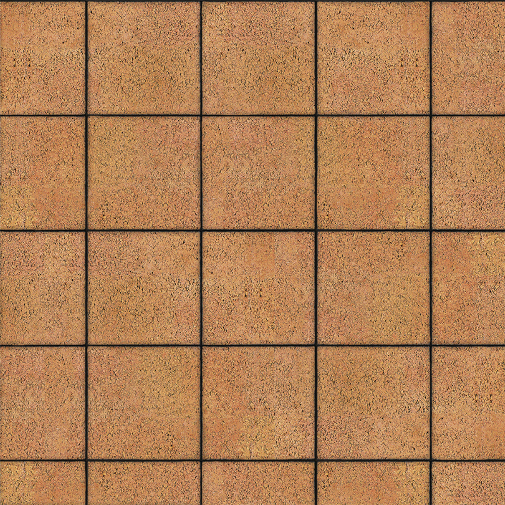 Тротуарная плитка КВАДРАТ 200х200 мм - Листопад гранит Сахара