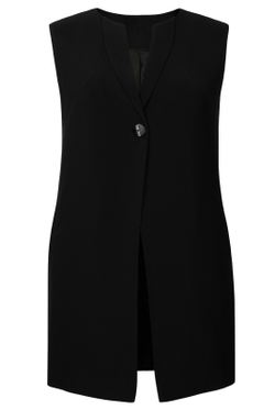 Жилет с подкладом 1634опа, черный #70Ч061634опа