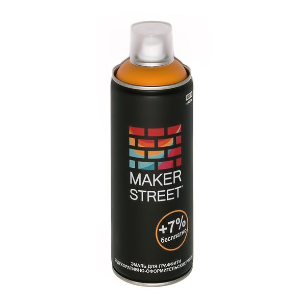 Эмаль для граффити 400 мл, 205 т.желтый, Makerstreet MS400