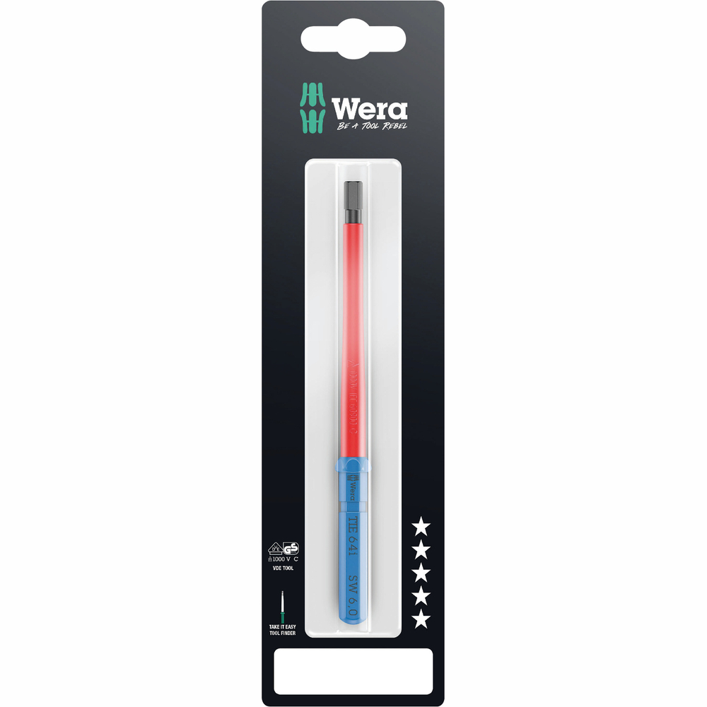 Сменная отвертка Wera Kraftform Kompakt VDE 64 i 5,0x157 мм TIE SB VDE 05006564001