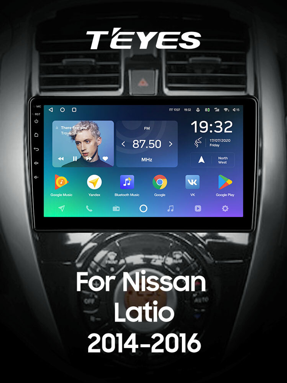 Teyes SPRO Plus 10,2" для Nissan Latio 2014-2016 (прав)