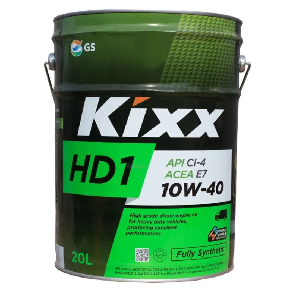 Моторное масло для дизелей Kixx HD1 10W-40 CI-4/SL, синтетическое, 20 л