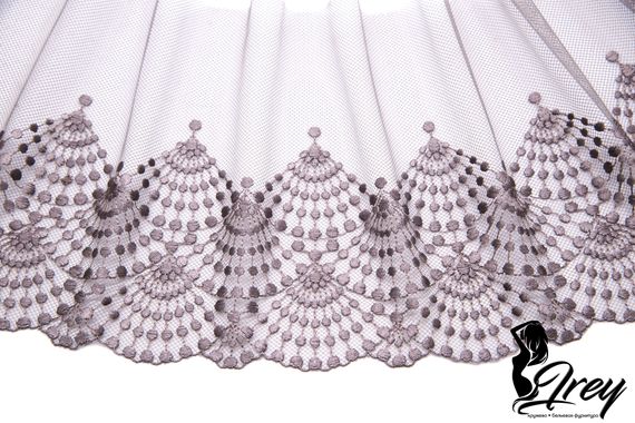 05-148 Вышивка на неэл. сетке 19 см, кофе