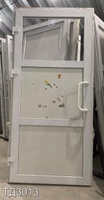 Дверь пластиковая входная Б/У 2040(в) x 970(ш)