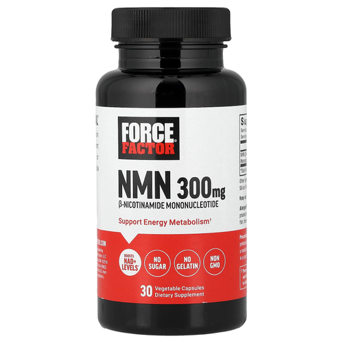 Force Factor, NMN, 300 мг, 30 растительных капсул