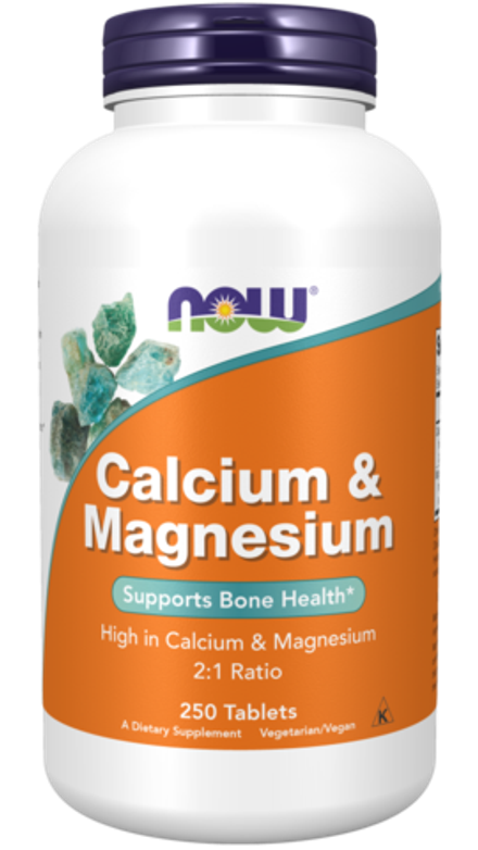 NOW Foods, Кальций и магний, Calcium & Magnesium, 250 таблеток