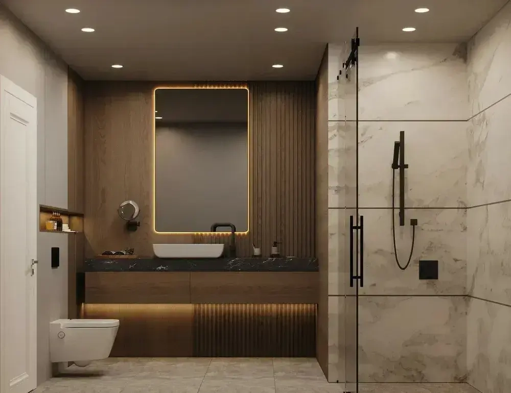 Светильник потолочный встраиваемый ВН53, Черный цоколь