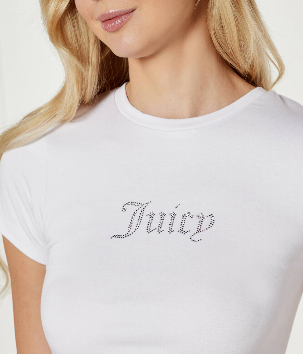 Футболка DOT RUCHED Juicy Couture - белый(JCWCT24311)