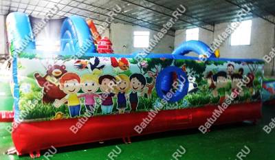Коммерческий надувной батут " Веселый зоопарк" 6*6*2,6 м