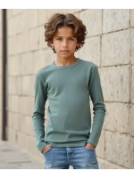 Лонгслив детский кофта в рубчик хлопок