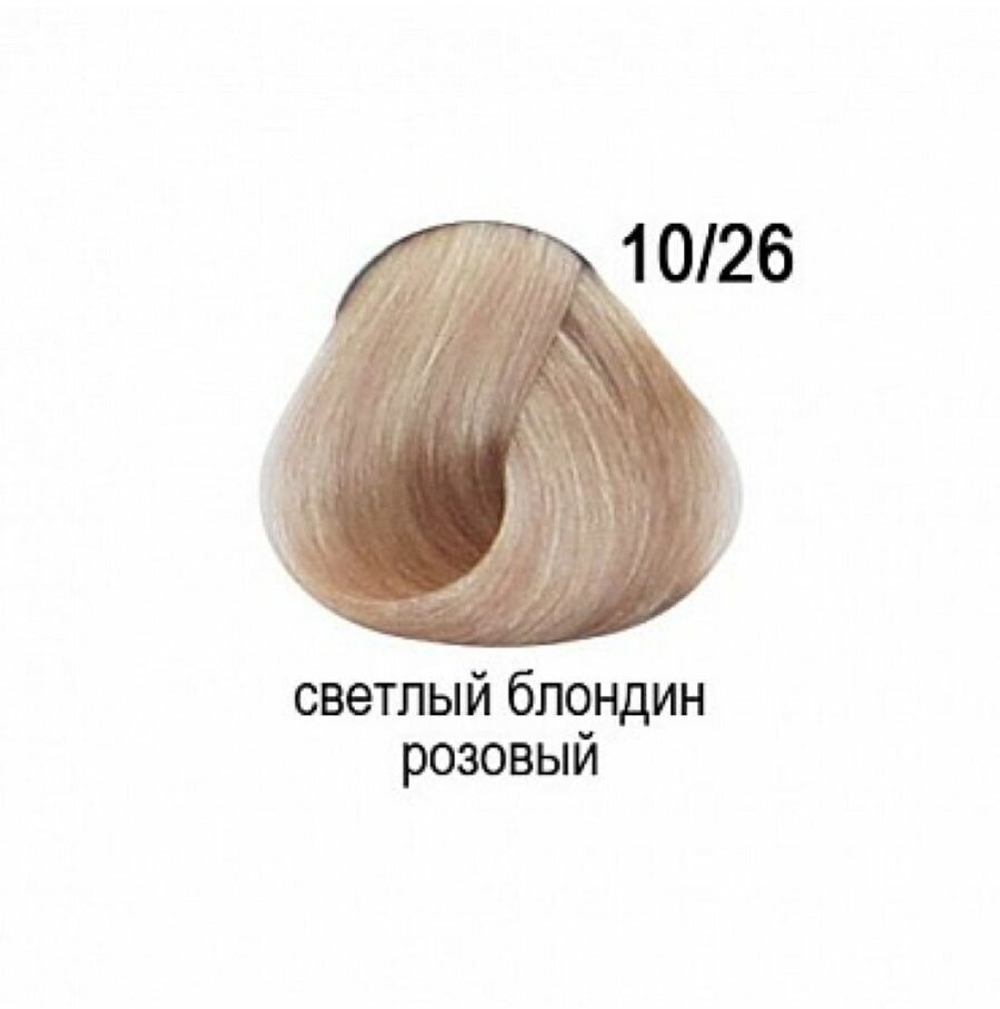 OLLIN COLOR 10/26 светлый блондин розовый 100 мл Перманентная крем-краска для волос