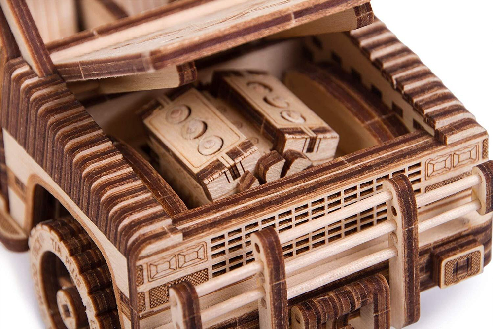 Механический 3D-пазл из дерева Wood Trick Пикап WT-1500