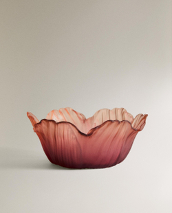 Zara Home миска из стекла, цвет зелёный, 15 см