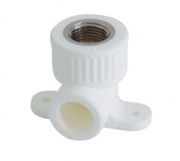 Угольник с креплением Kalde 20х1/2" ВР с внутренней резьбой полипропиленовый 3222-bat-200b01