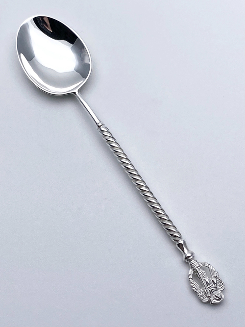 Ложка  из серебра/Чернение/Ангел