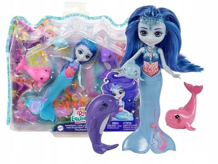 Кукла Enchantimals Mattel - Русалка Доринда + дельфины - Энчантималс HCF72