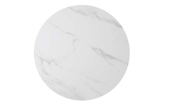 Журнальный столик Sharp Ø90х38 см, белая керамика