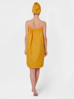 Парео-юбка вафельное желтое