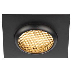 Светильник встраиваемый алюминиевый ЭРА KL110 BK под лампу MR16 GU5.3 черный матовый | Алюминиевые встраиваемые светильники