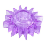 Фиолетовое гелевое эрекционное кольцо-солнце 1,5см ToyFa Basic 818004-4