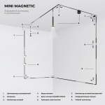 Mini Magnetic Трековый светильник 3W 3000K черный/латунь 85164/01