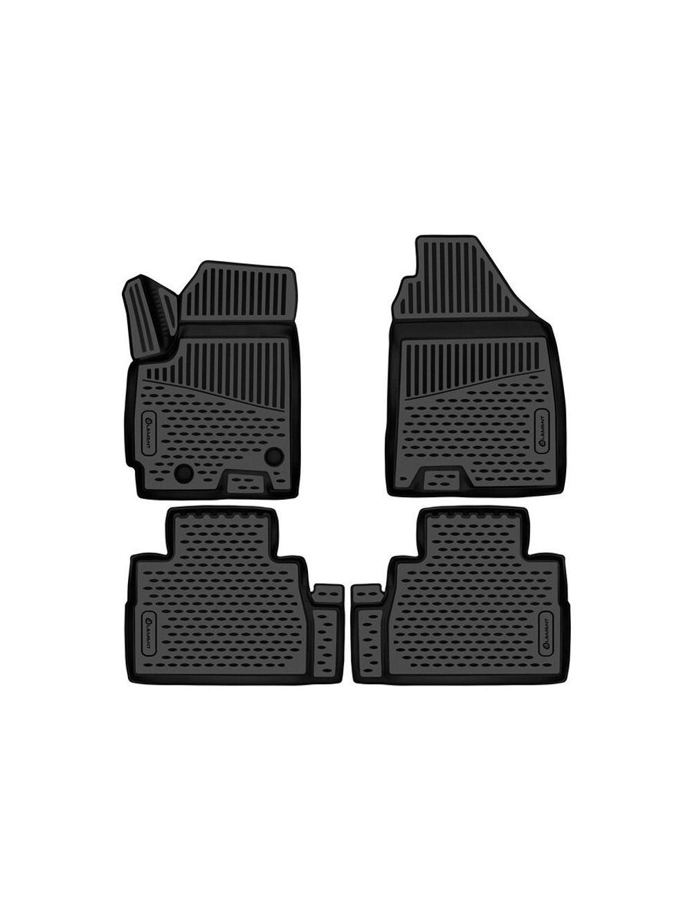 Коврики в салон для JETOUR X70 PLUS 2020 - Внед (5мест) 4шт. (полиуретан) ELEMENT3DA68798210K