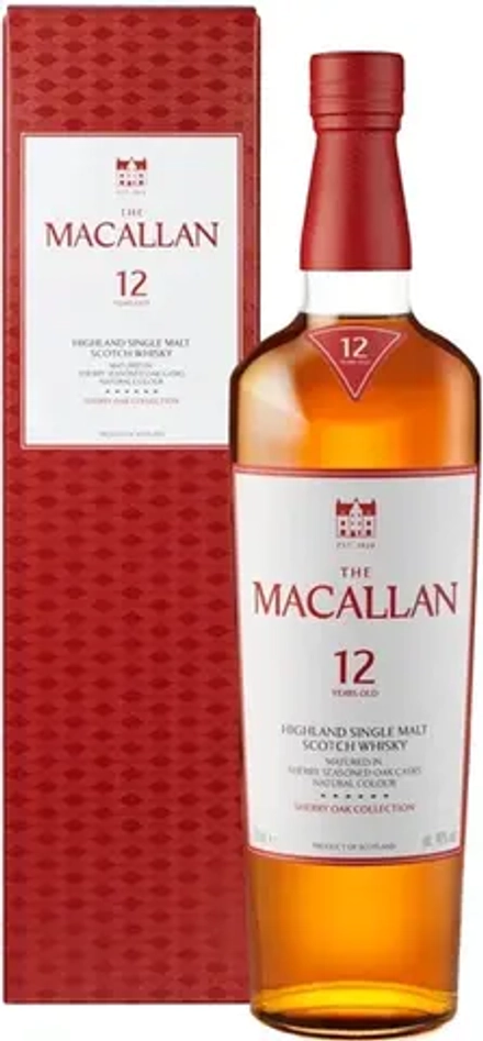 Виски Macallan Sherry Oak 12 Years Old, 0.7 л.