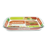 Форма стеклянная прямоугольная 39x23x5см,9л ТМ Appetite