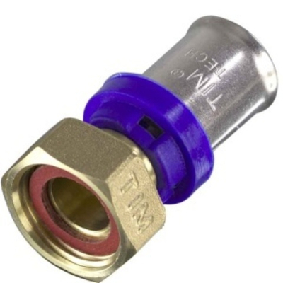 Муфта с нак/гайк.Пресс16х1/2 "TIМ"плос.240/30