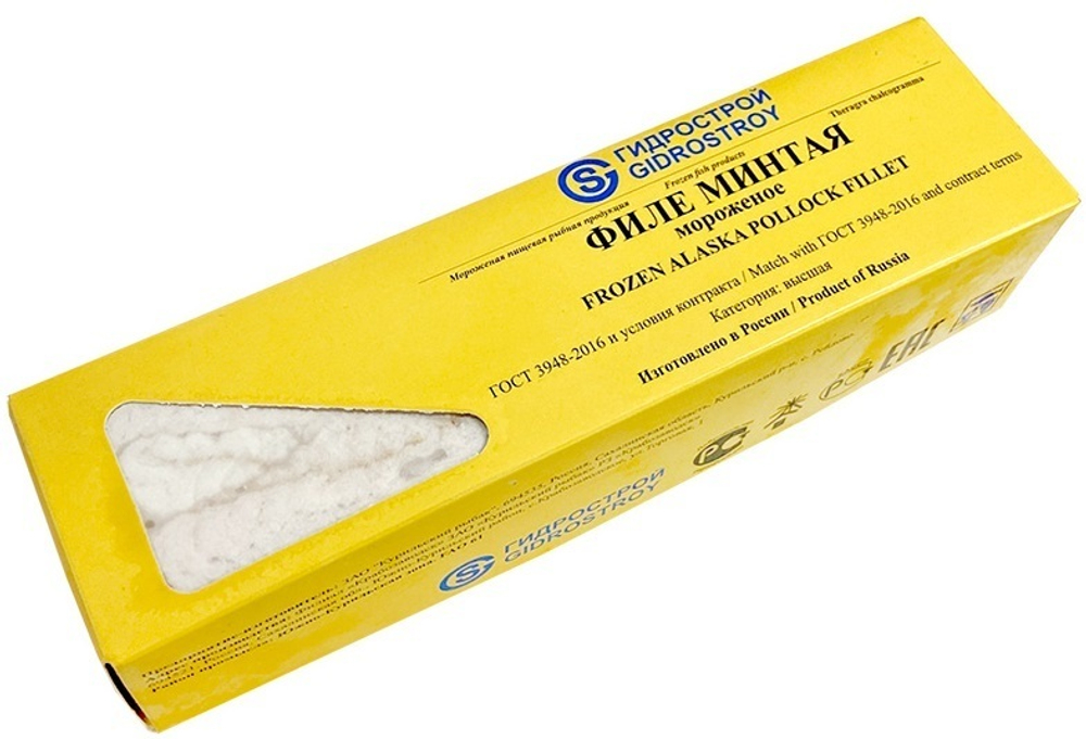 Минтай филе б/к, 20*1 кг