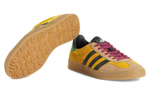 Adidas originals x GUCCI Gucci Gazelle low-cut lace-up fashion sneakers men's yellow