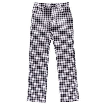 Брюки в клетку черно-белые (001)