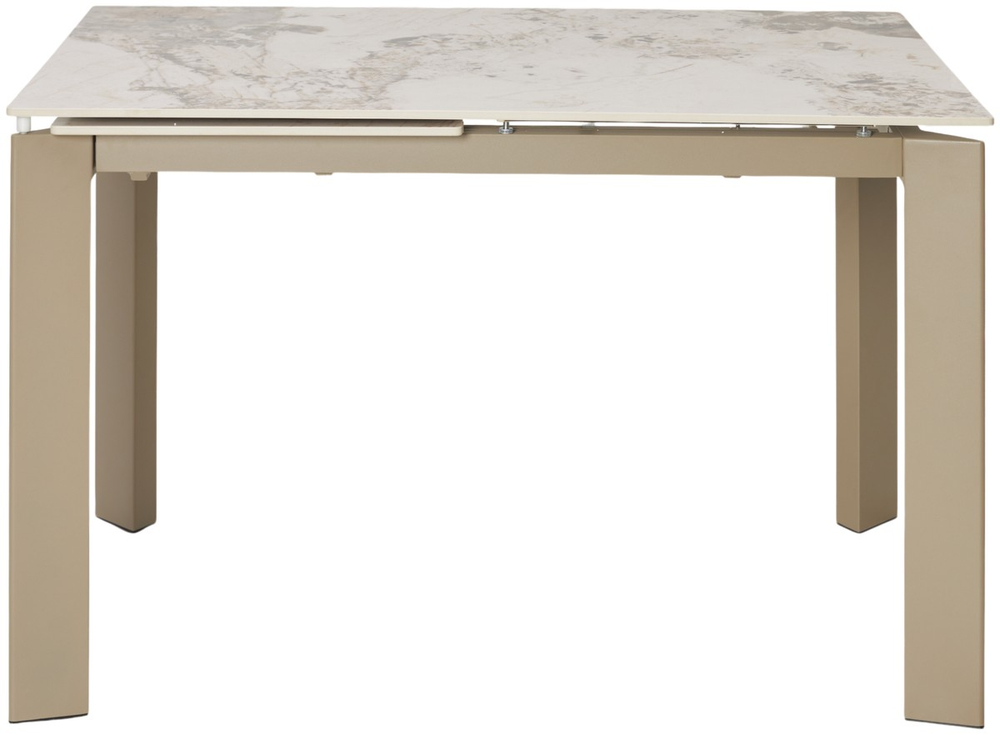 Стол М-City DISAUR Корнер (Corner) 120 Пандора (Gloss Luxury Pandora Solid Ceramic), Таупе